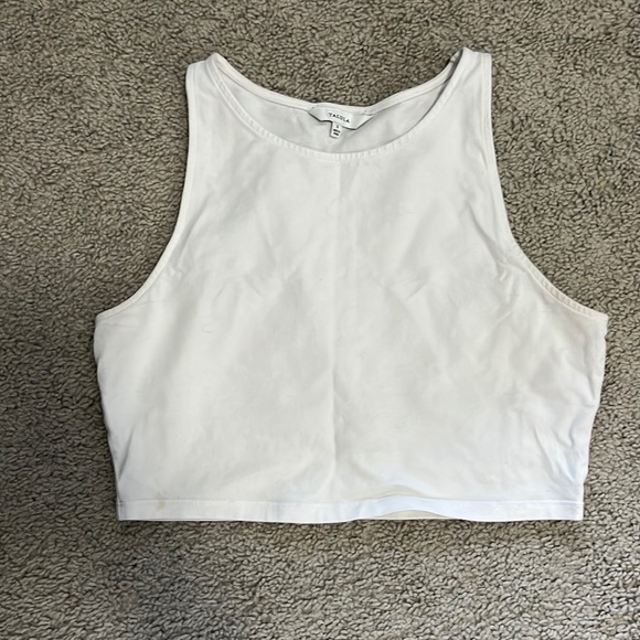 Talula white crop tank top - Picture 1 of 3